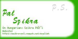 pal szikra business card